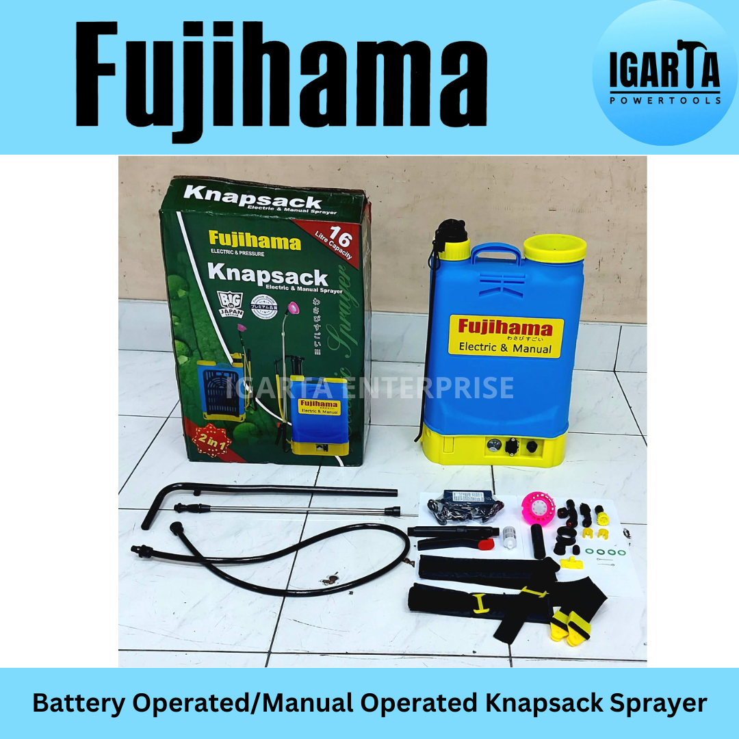 Fujihama Dual Knapsack Sprayer 16L Manual or Battery Operated