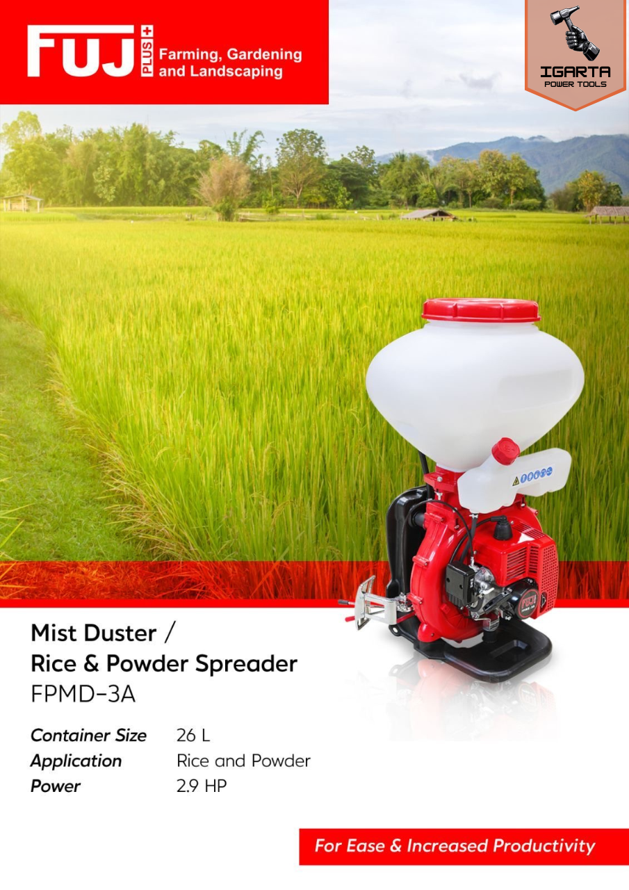 FUJI-PLUS Mist Duster FPMD-3A / Rice & Powder Spreader
