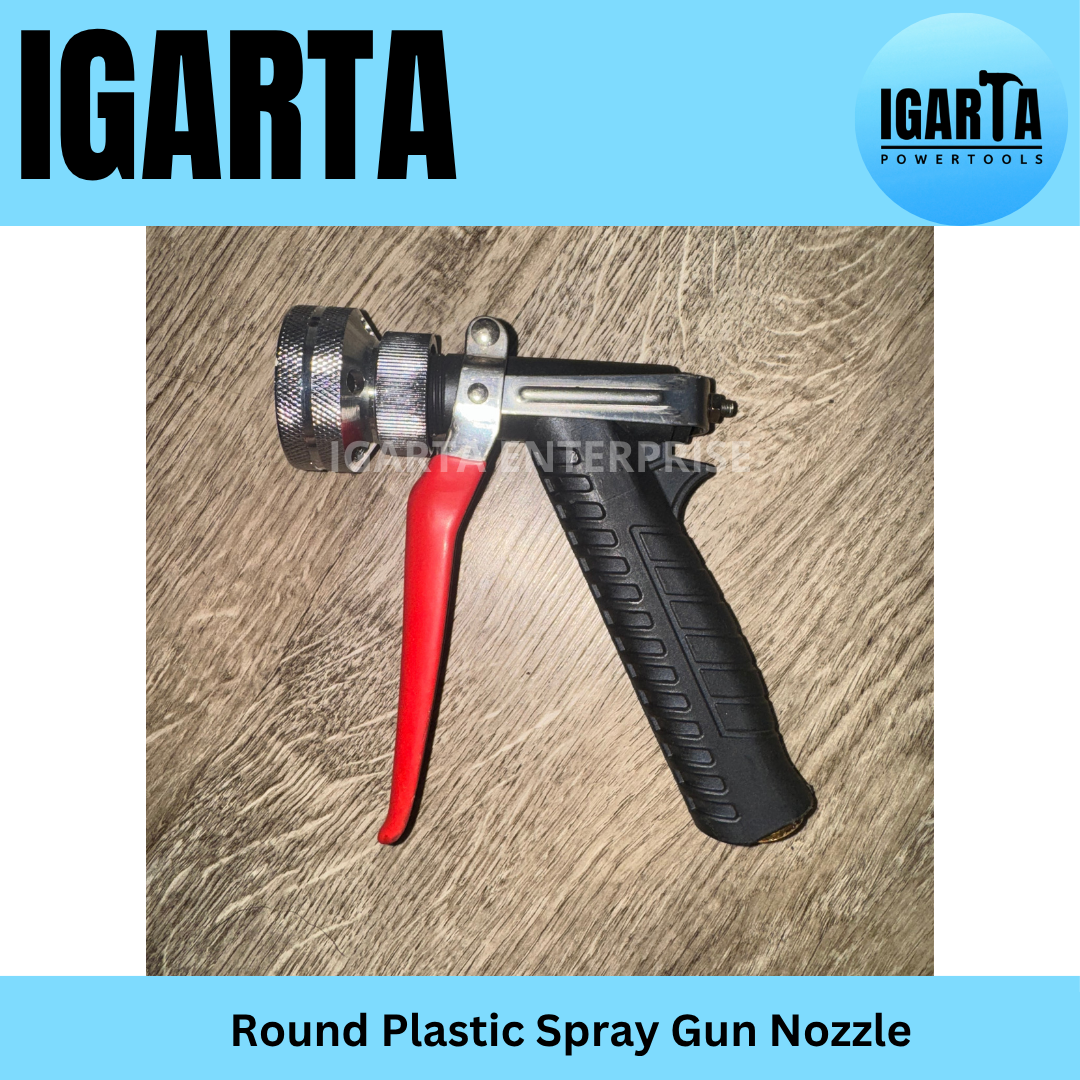Heavy Duty Round Plastic Spray Gun Nozzle for Belt-Type Power Sprayer & Car Wash – Fits 8.5mm Hose