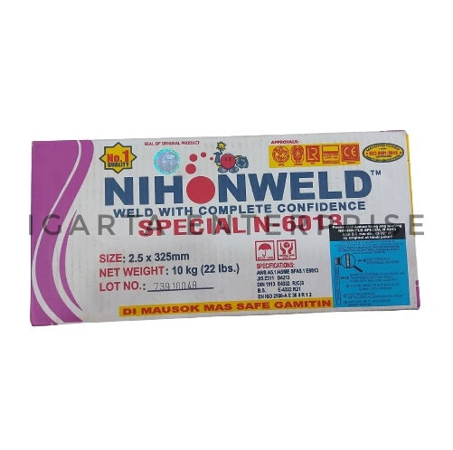 3/32 Nihonweld Special N-6013 Welding Rod Special N-6013 2.5 x 325mm