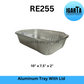 RE255 Aluminum Baking Tray with Clear Lid - 10x7.5x2 Inches