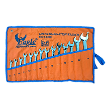 Eagle Professional 14‑Piece Combination Wrench Set Cr‑V with Pouch