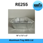 RE255 Aluminum Baking Tray with Clear Lid - 10x7.5x2 Inches