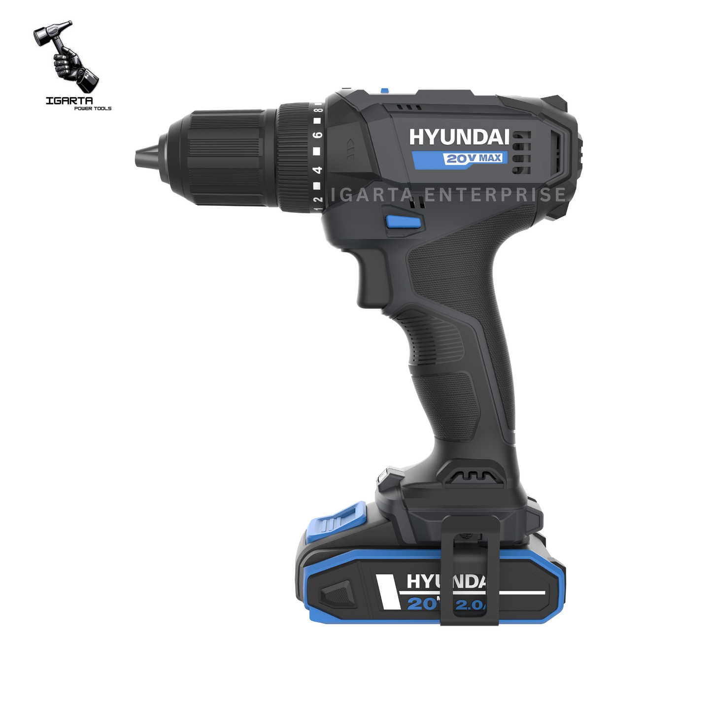 Hyundai 20V Cordless Driver Drill – DD20S-40TT