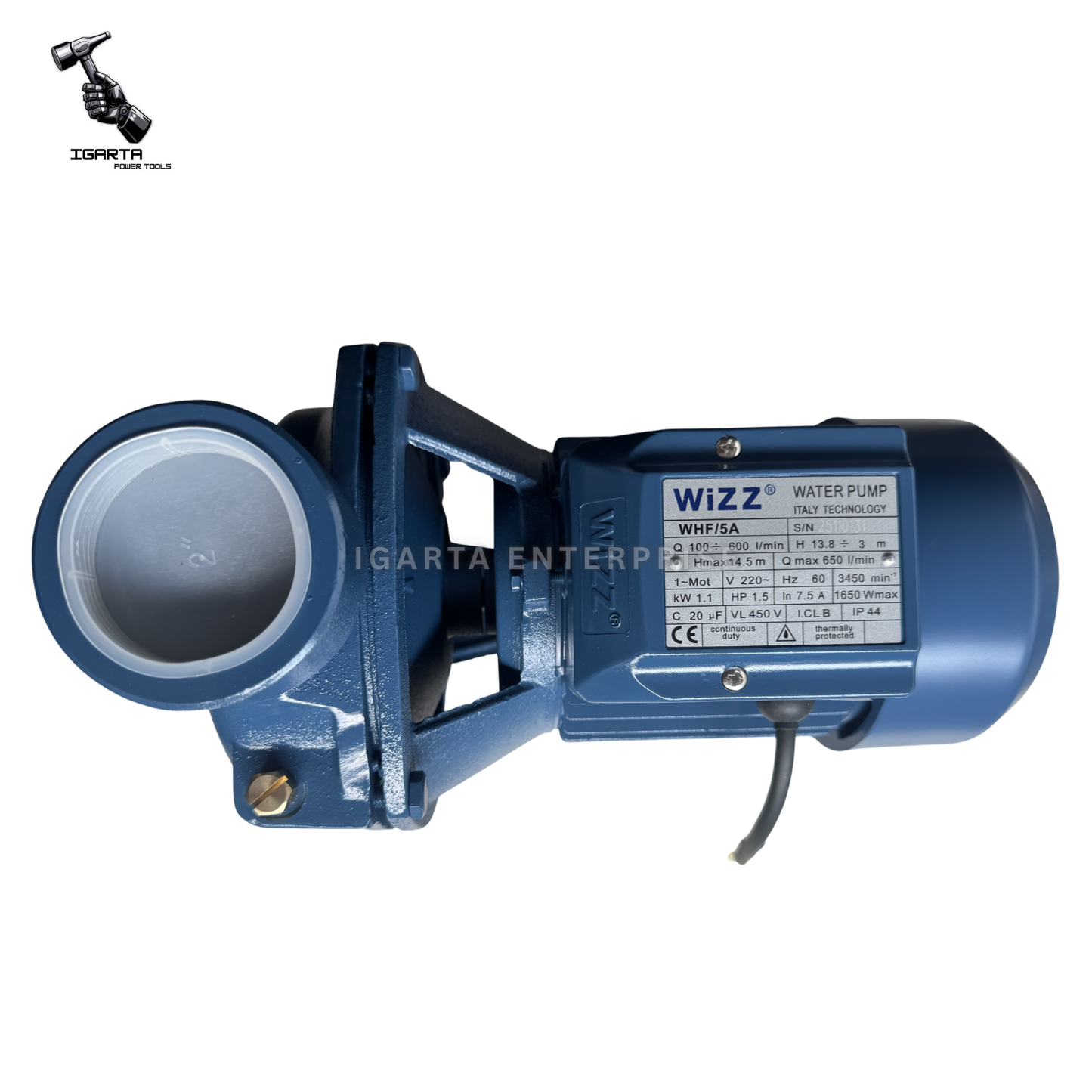 Wizz 1.5HP Centrifugal Water Pump WHF5A