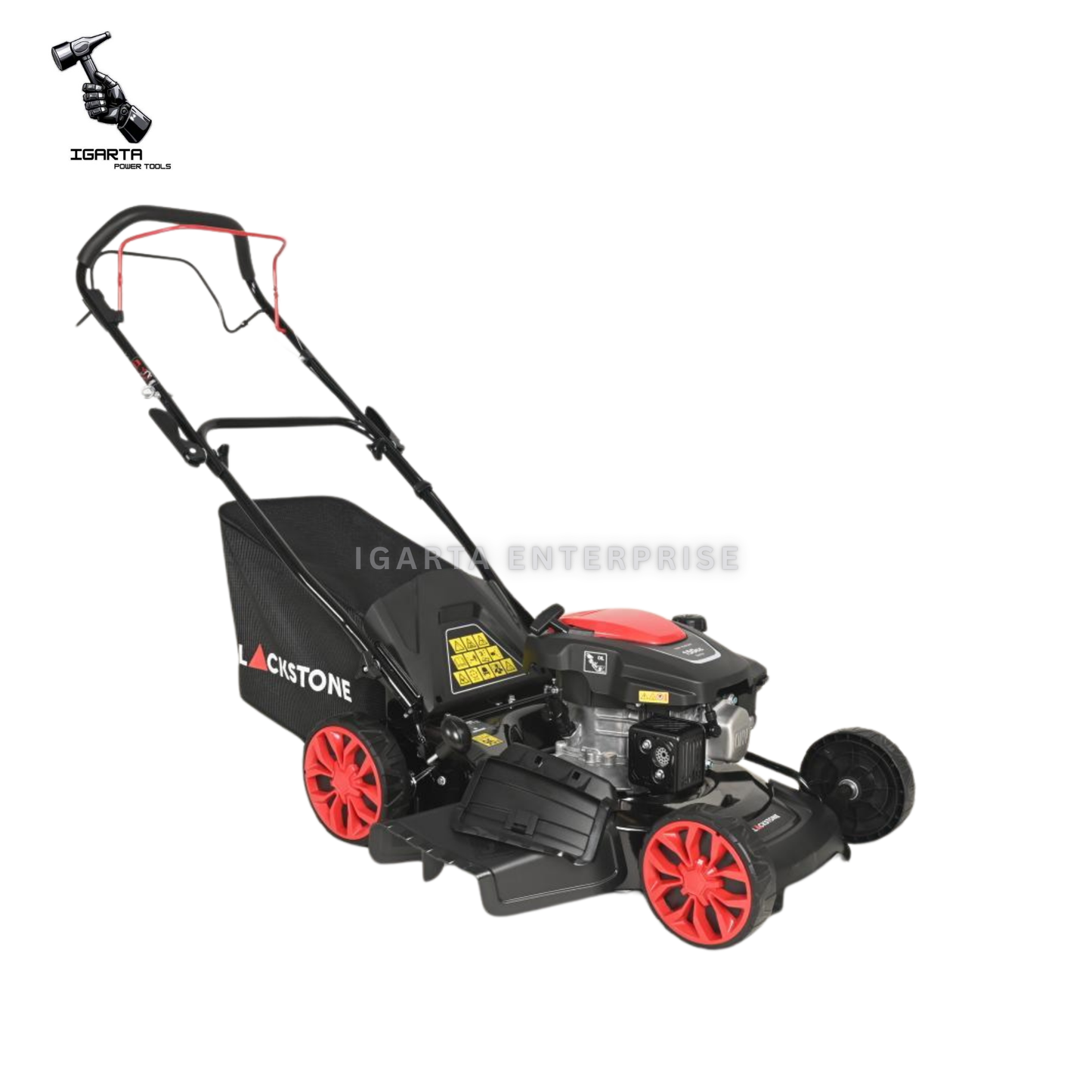 Blackstone LM18SP‑BS150 18" Self‑Propelled Gasoline Lawn Mower – 150cc Engine, 4‑in‑1 Cutting System