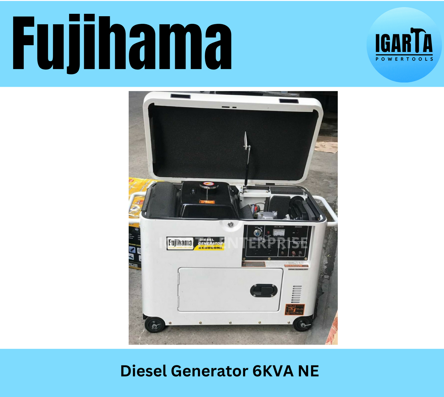 Fujihama 6KVA Diesel Generator NE – 5000W High-Performance Power Solution