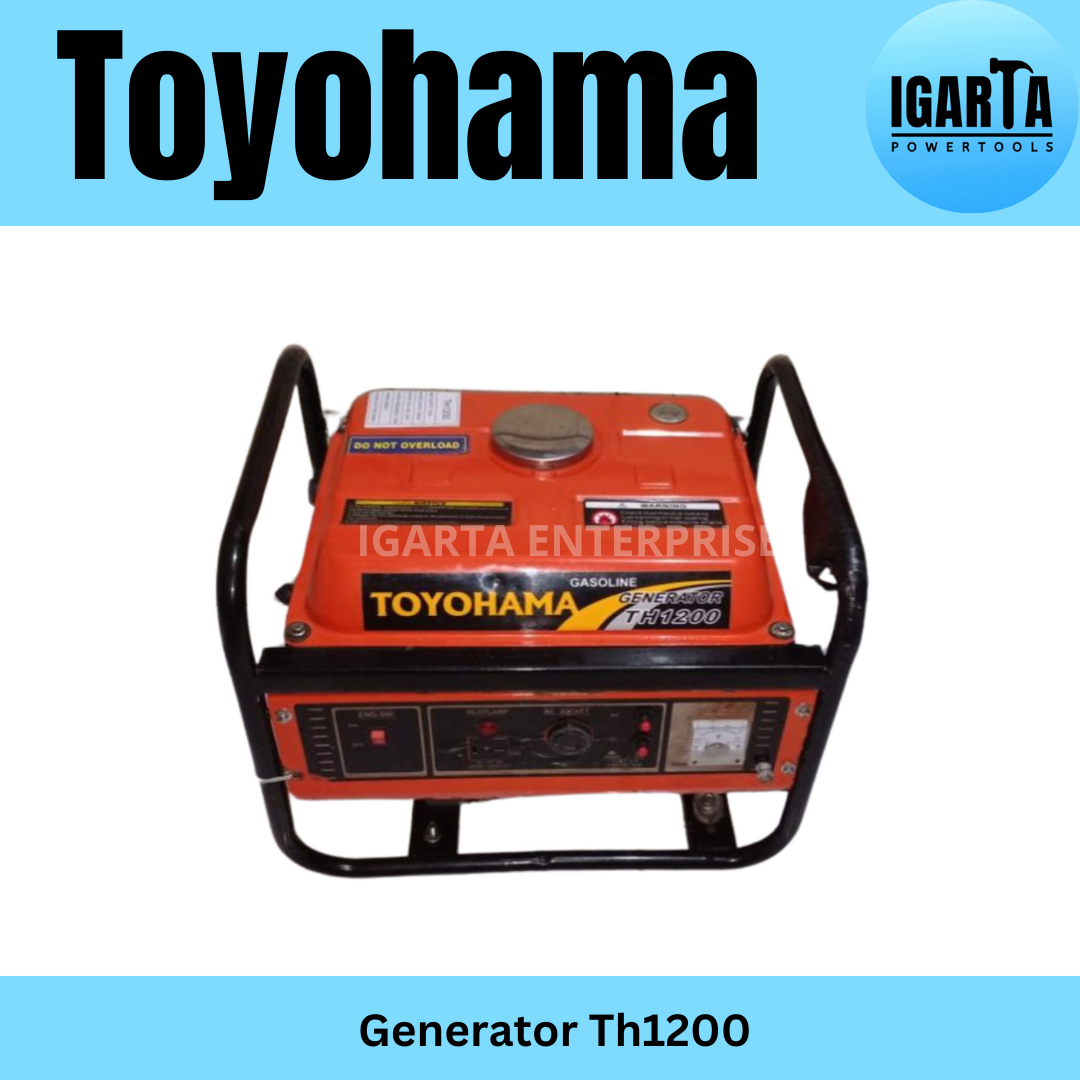 Toyohama TH1200 Gasoline Generator – 1000W Portable Power, 220V, 60Hz