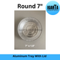Aluminum Foil Tray with Plastic Cover - Round 7" (750ML)
