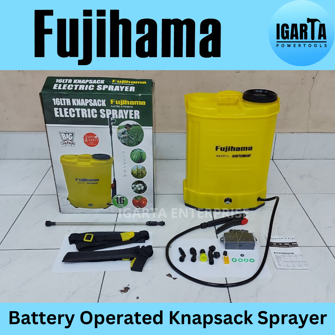 Fujihama KC16/FT16A Battery-Powered Knapsack Sprayer – High-Capacity, Precision Spraying for Gardens & Farms