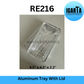 Aluminum Foil Loaf Pan with Plastic Cover - RE216 (8.5x4.5x2 Inches)