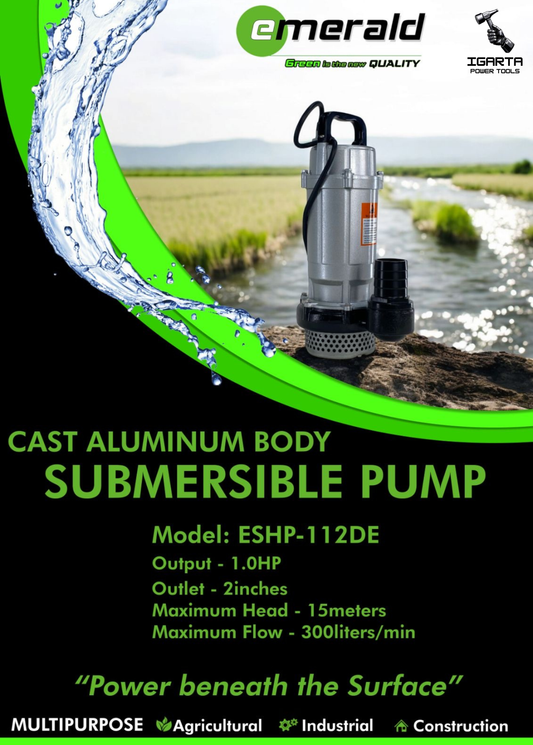 Emerald Submersible Pump Cast Aluminum Body ESHP-112DE