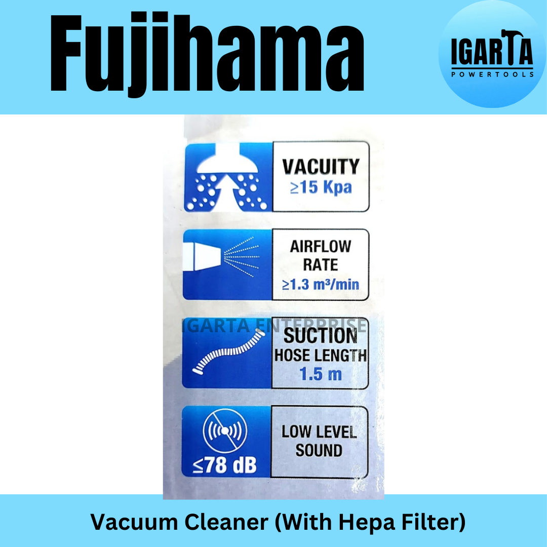 Fujihama Vacuum Cleaner VC12L w/ plastic Body