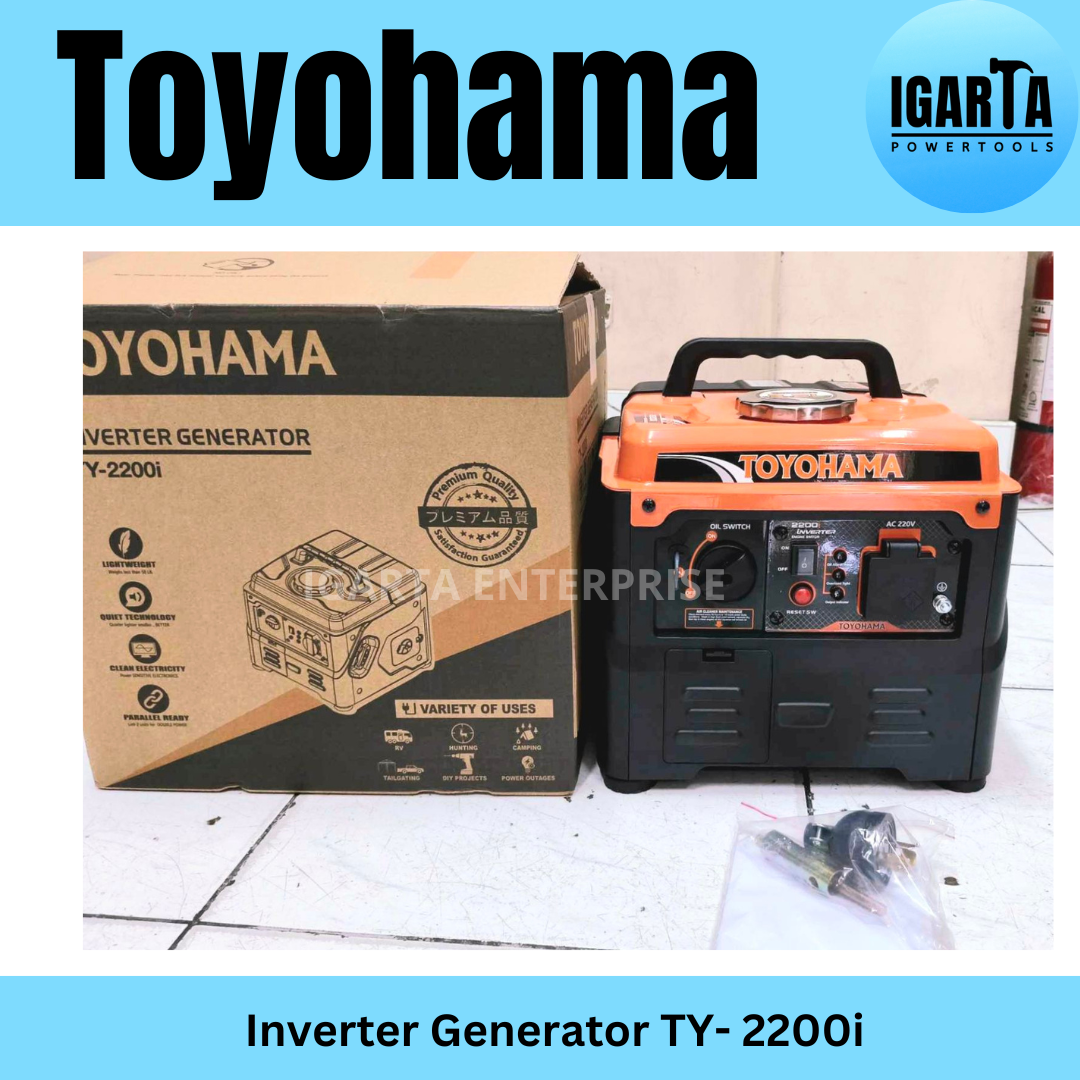 Toyohama TY-2200i Inverter Generator – Compact, Efficient, and Reliable Power Solution