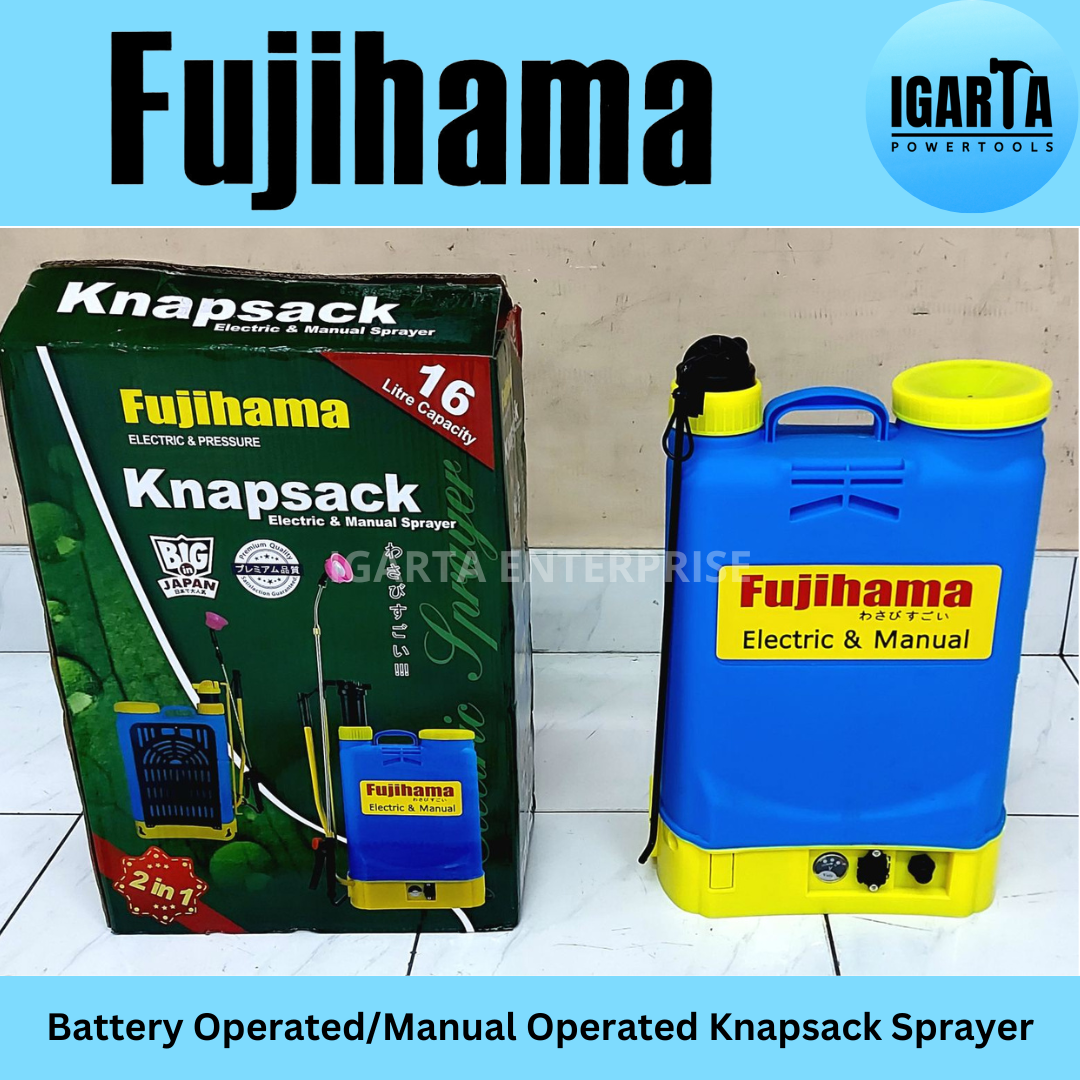 Fujihama Dual Knapsack Sprayer 16L Manual or Battery Operated