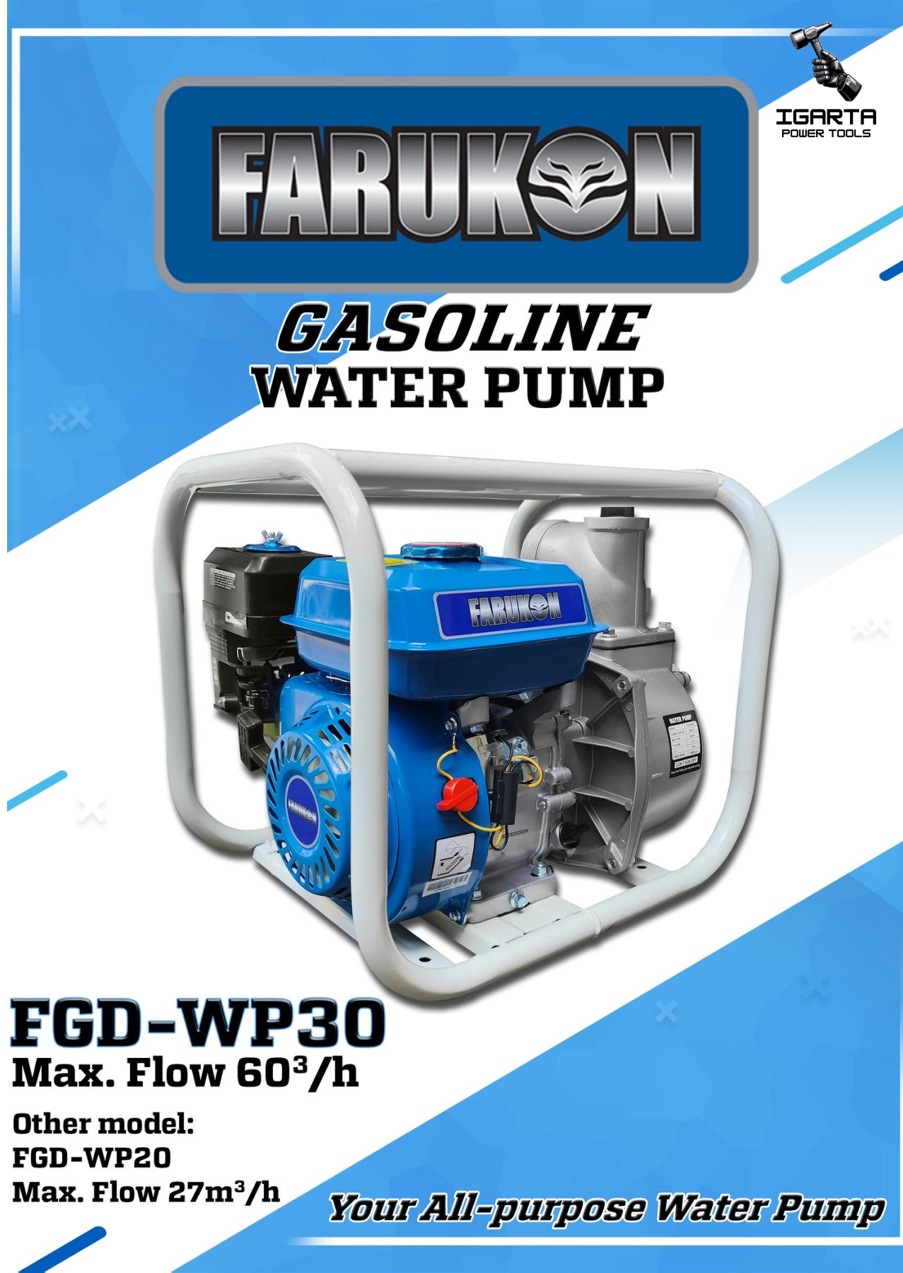 Farukon FGD-WP30 Gasoline Water Pump