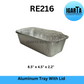 Aluminum Foil Loaf Pan with Plastic Cover - RE216 (8.5x4.5x2 Inches)