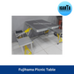 Fujihama Aluminum Foldable Picnic Table