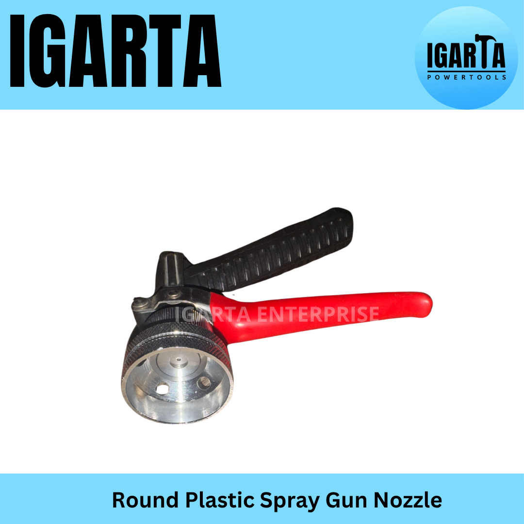 Heavy Duty Round Plastic Spray Gun Nozzle for Belt-Type Power Sprayer & Car Wash – Fits 8.5mm Hose