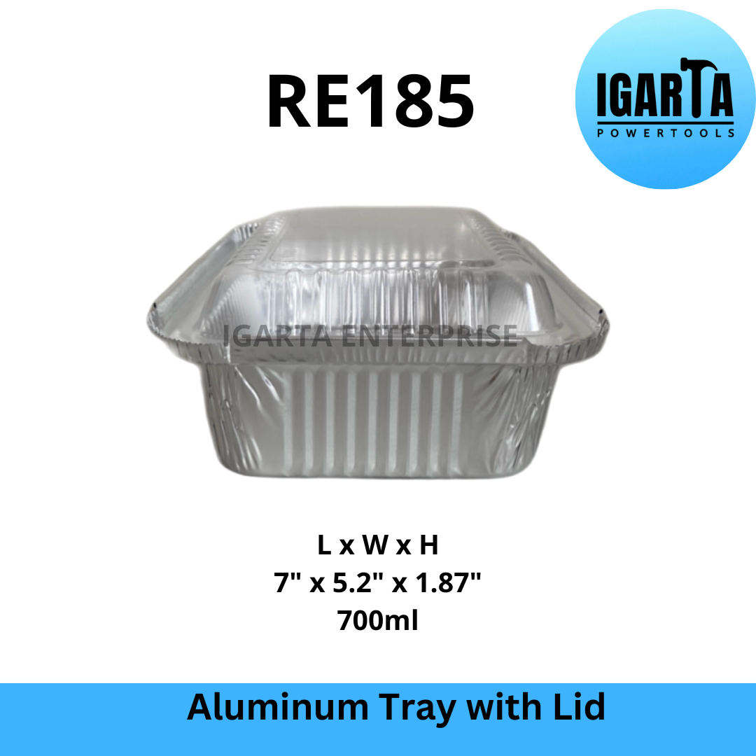 RE185 Aluminum Tray with Lid