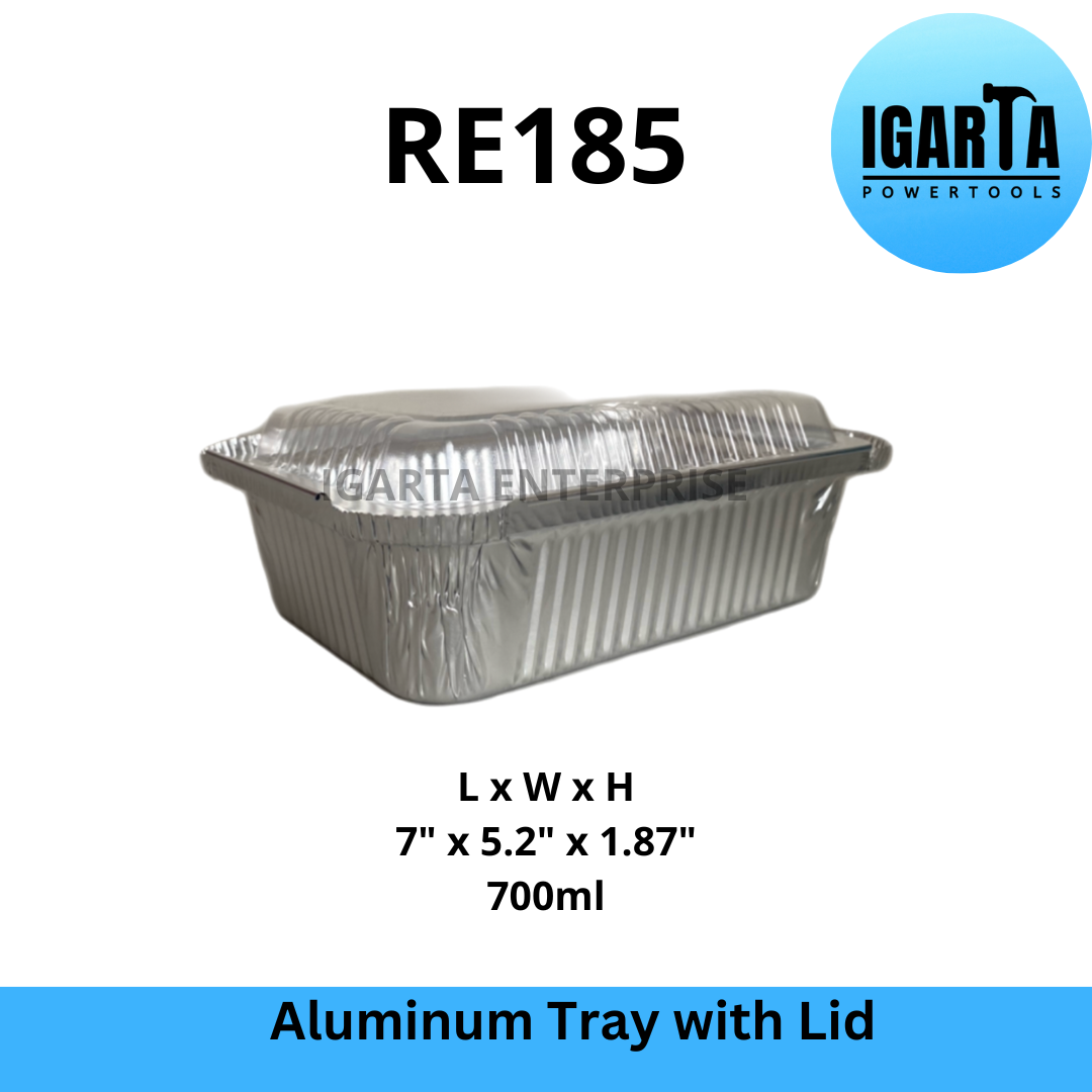 RE185 Aluminum Tray with Lid