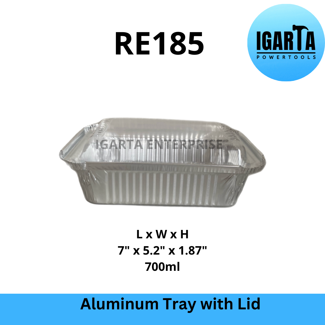 RE185 Aluminum Tray with Lid