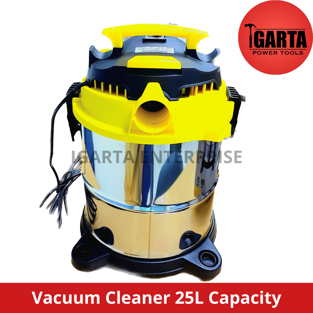 Fujihama 25L Stainless Steel Vacuum Cleaner – 3-in-1 Wet, Dry & Blower Function