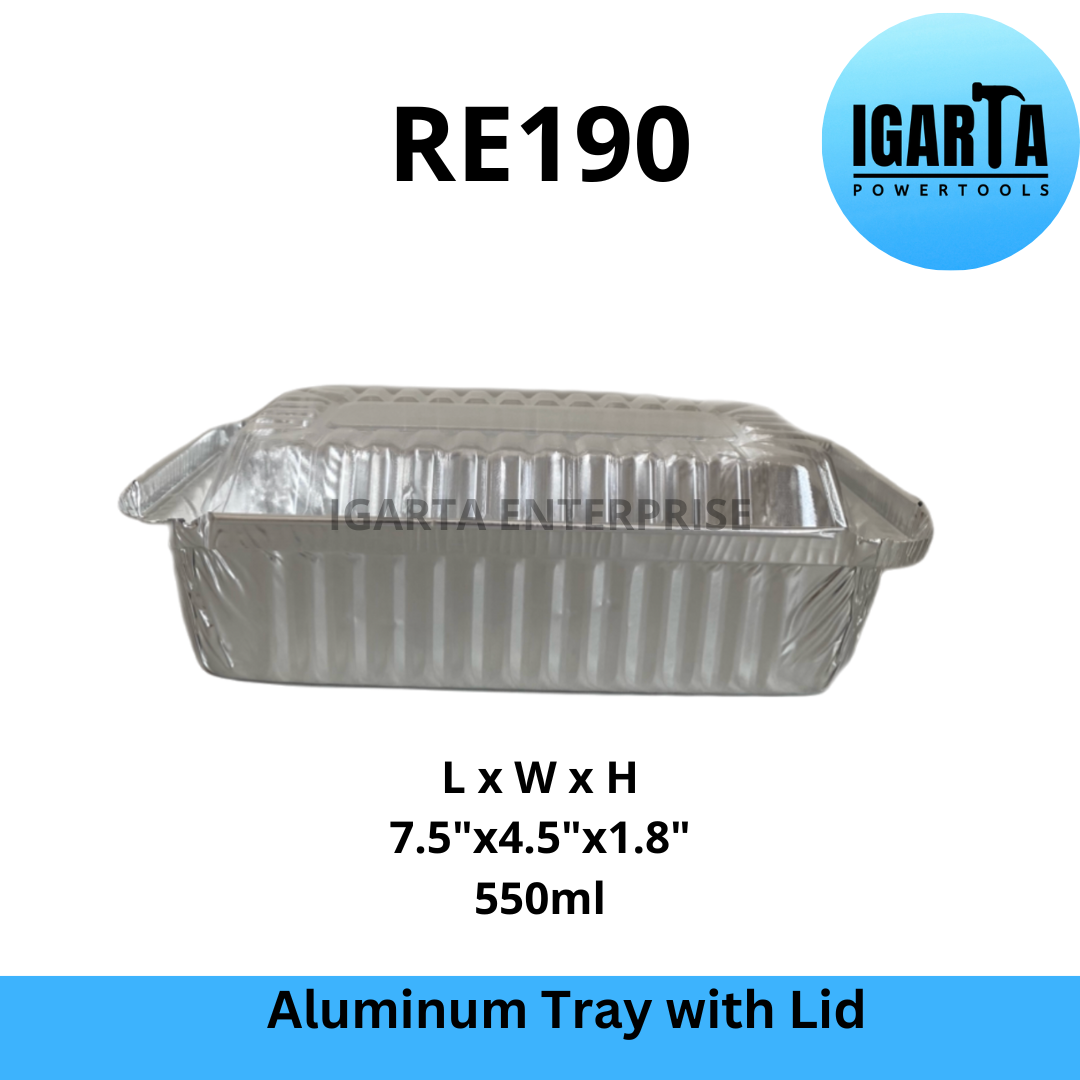 RE190 Aluminum Tray with Lid