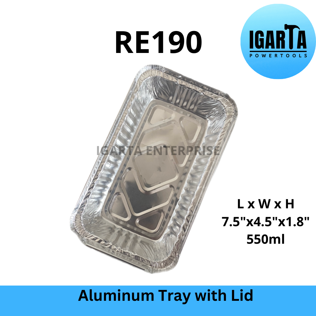 RE190 Aluminum Tray with Lid