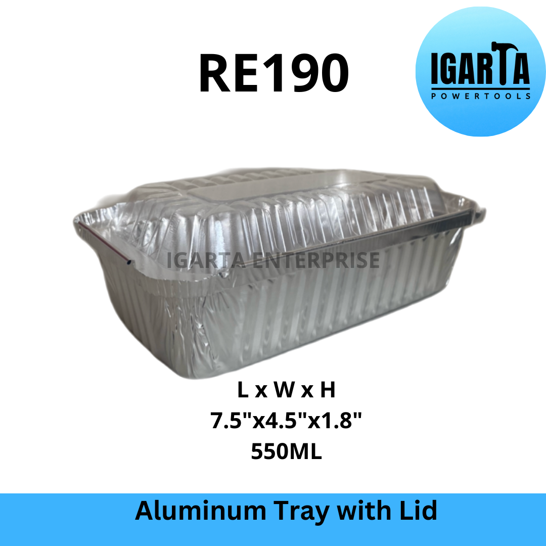 RE190 Aluminum Tray with Lid