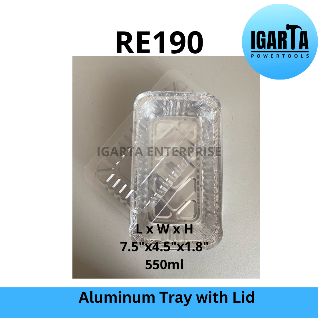 RE190 Aluminum Tray with Lid