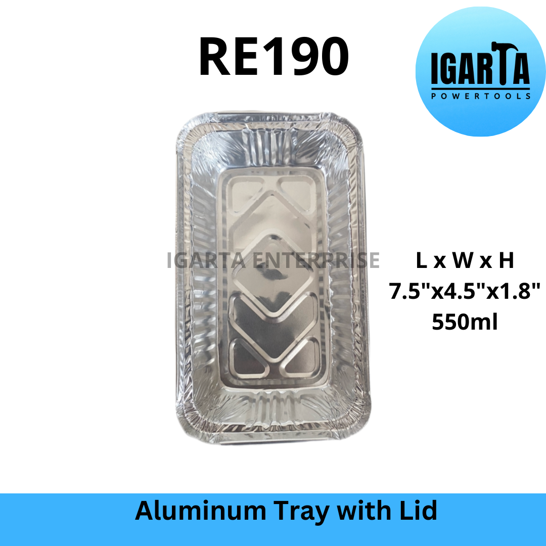 RE190 Aluminum Tray with Lid