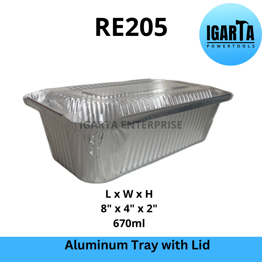 RE205 Aluminum Tray with Lid