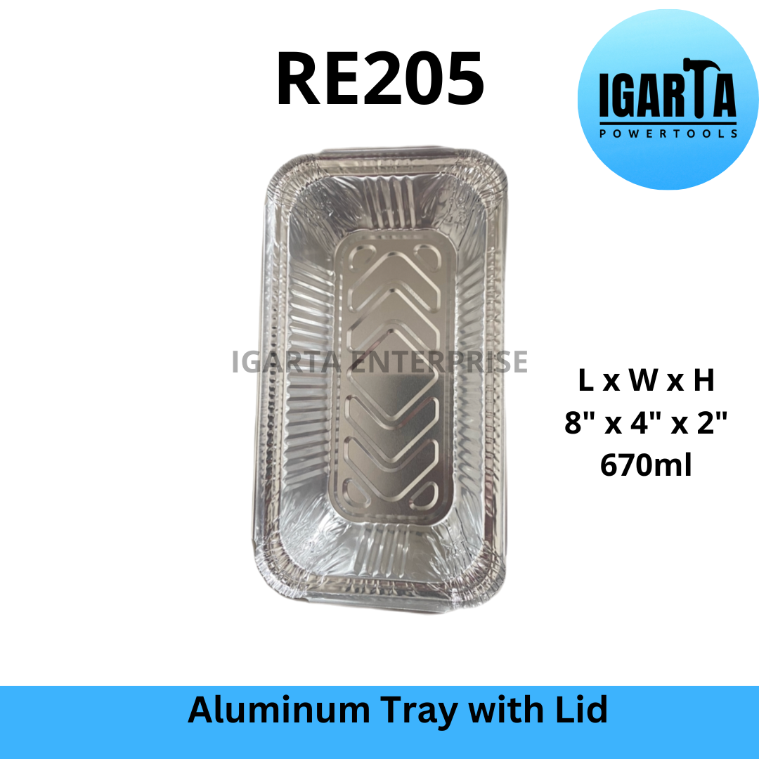 RE205 Aluminum Tray with Lid