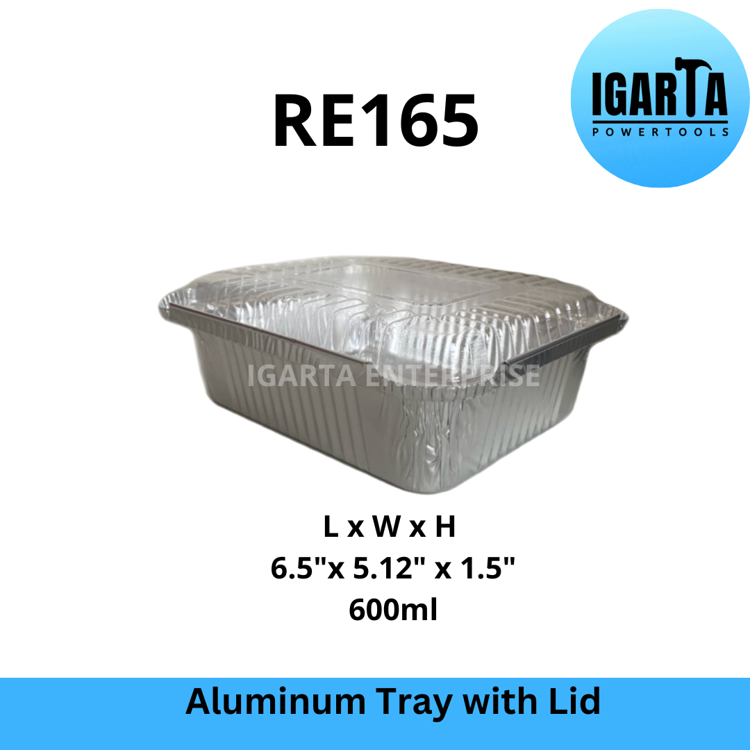RE165 Aluminum Tray with Lid