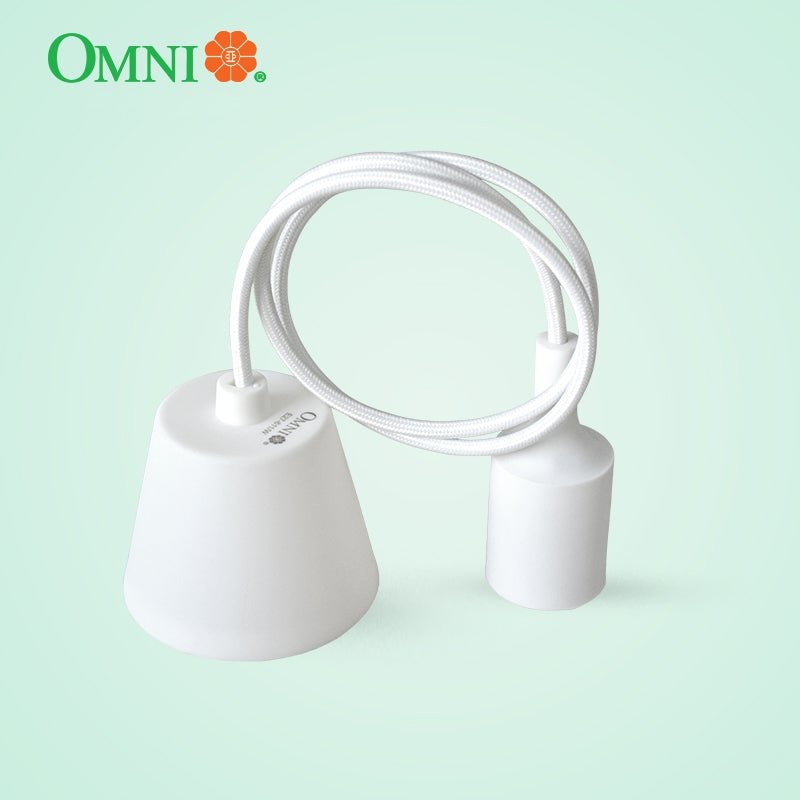 Ceiling Pendant Lighting Fixture E27 Black / White - E27-611W