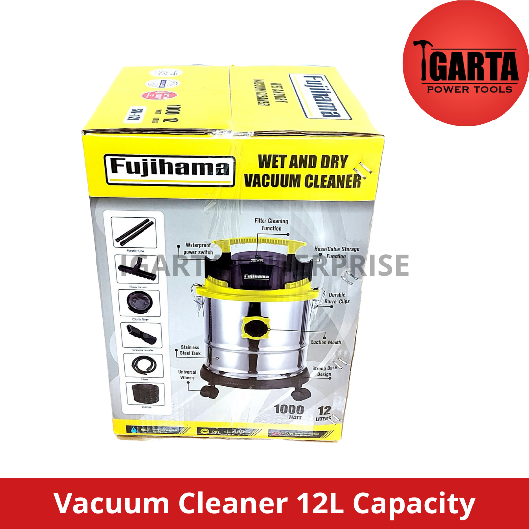 Fujihama Stainless Vacuum Cleaner 12L