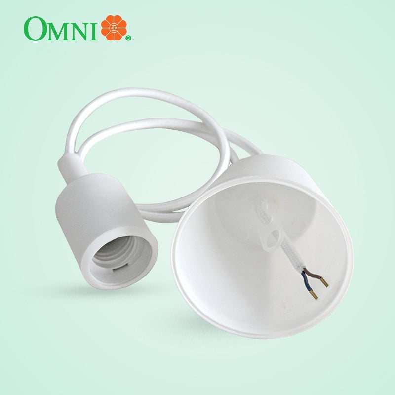 Ceiling Pendant Lighting Fixture E27 Black / White - E27-611W