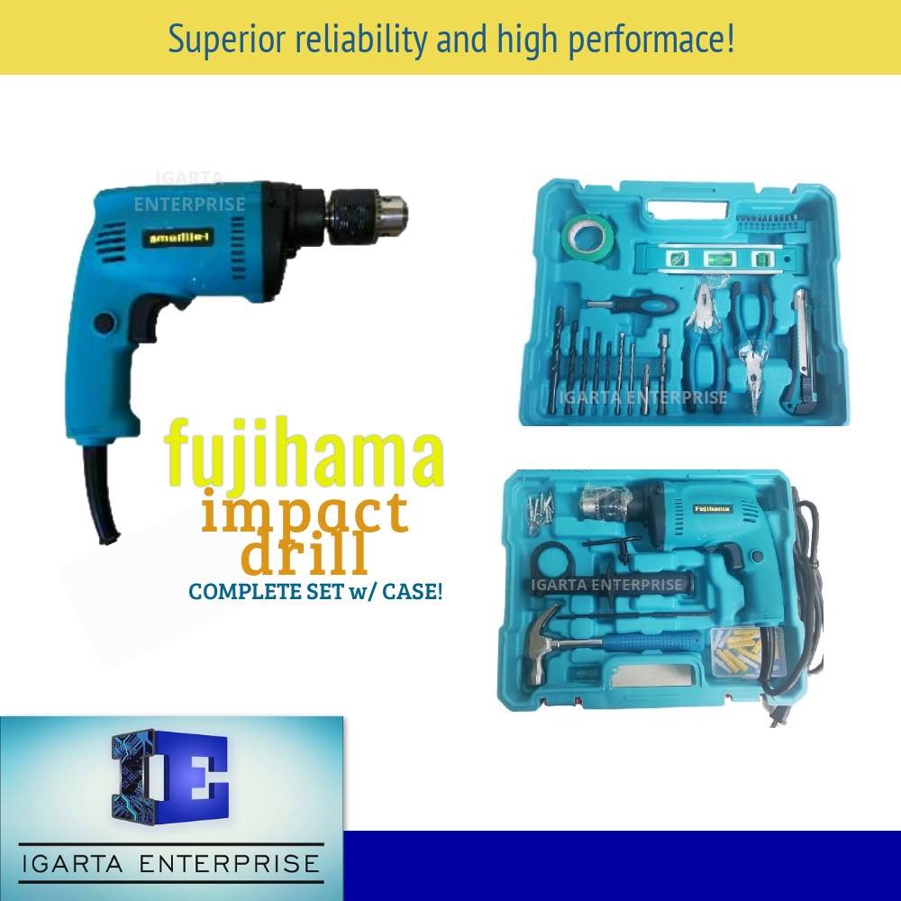 FUJIHAMA Impact Drill with Tool Kit Set T-80S