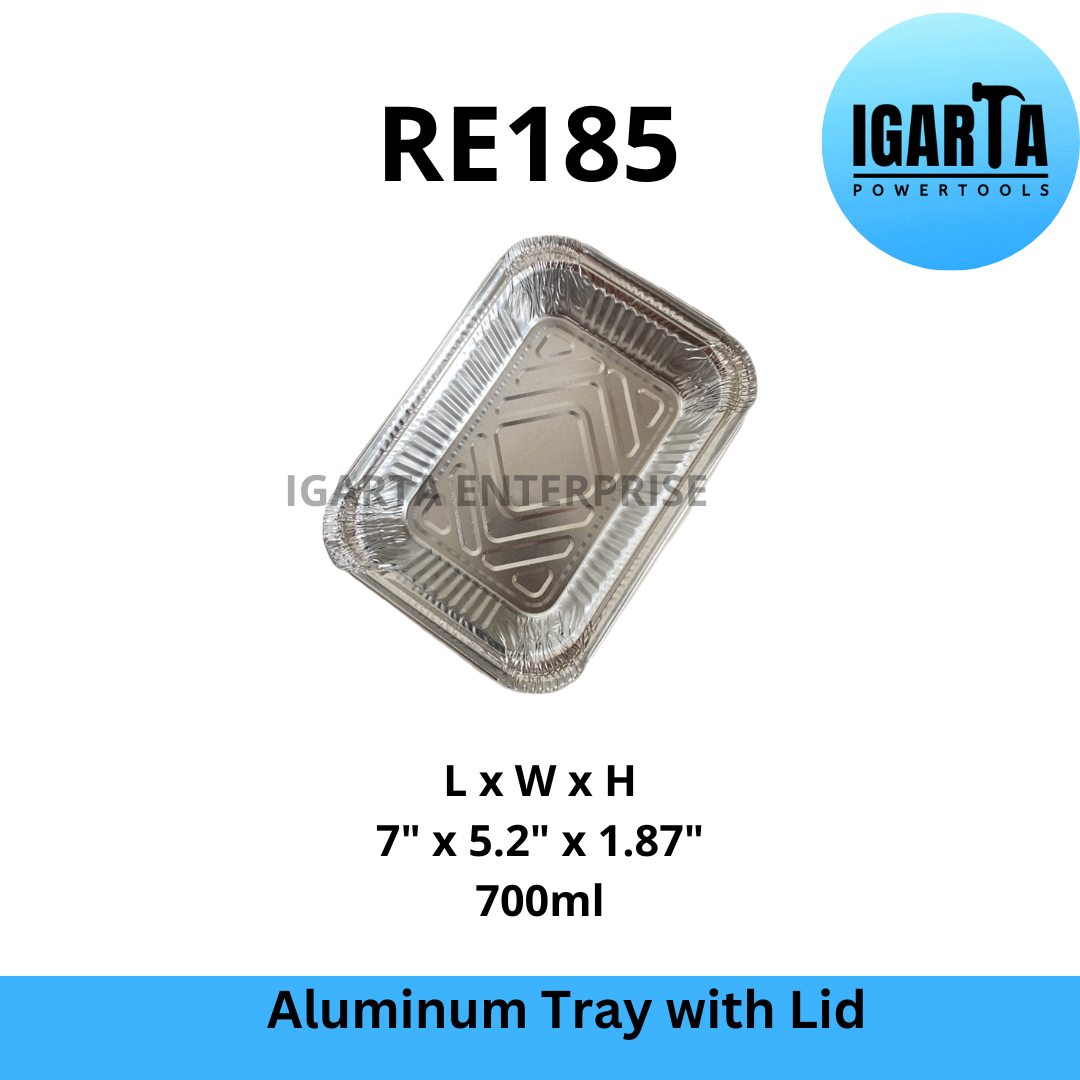 RE185 Aluminum Tray with Lid