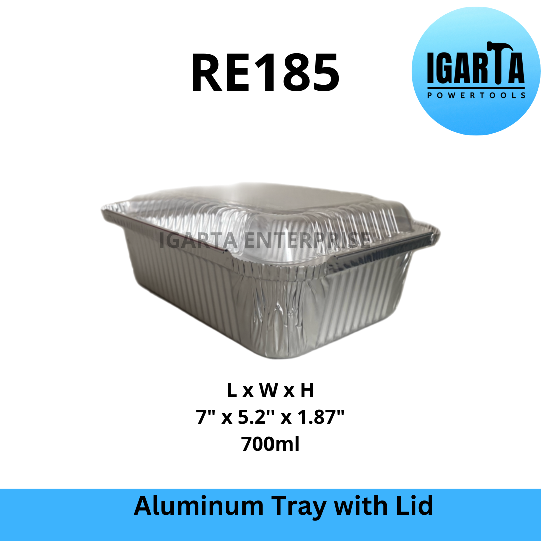 RE185 Aluminum Tray with Lid