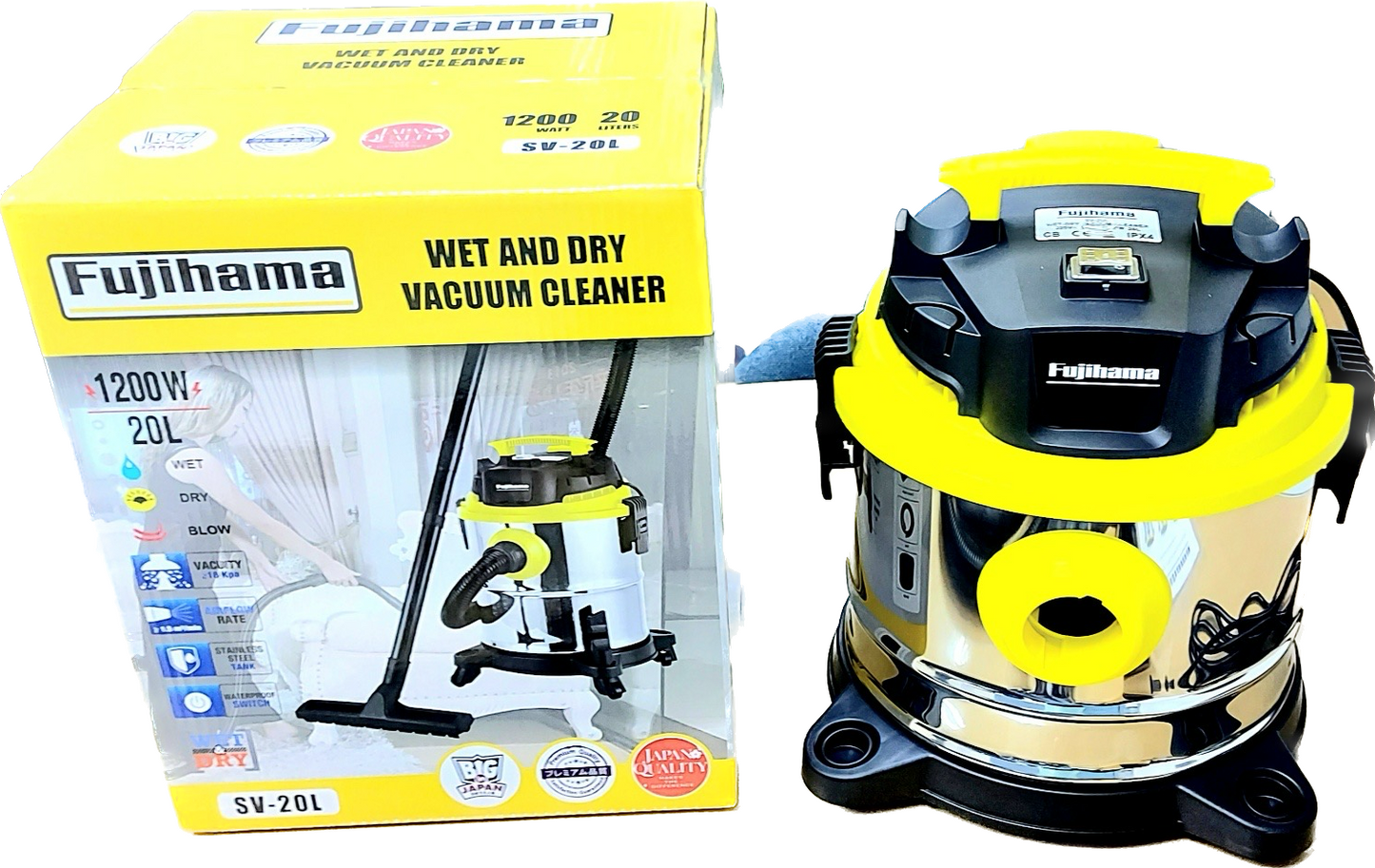 Fujihama  Stainless Vacuum Cleaner 20L