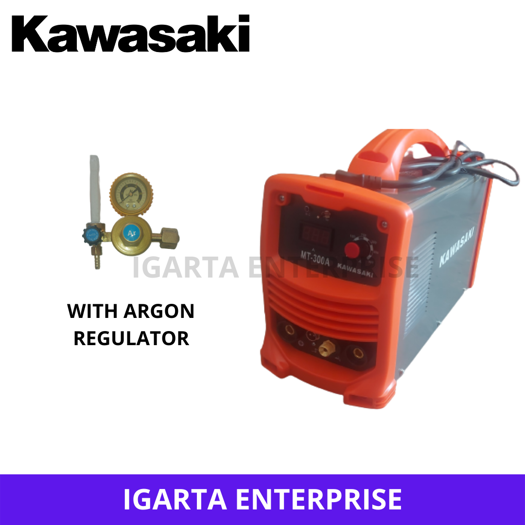 Kawasaki 2 in 1 Welding Machine Inverter ARC and TIG MT300a with Argon Regulator