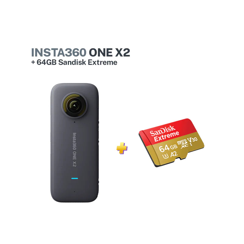 Insta360 ONE X2 Action Camera with FREE SanDisk Extreme 64GB Micro SD