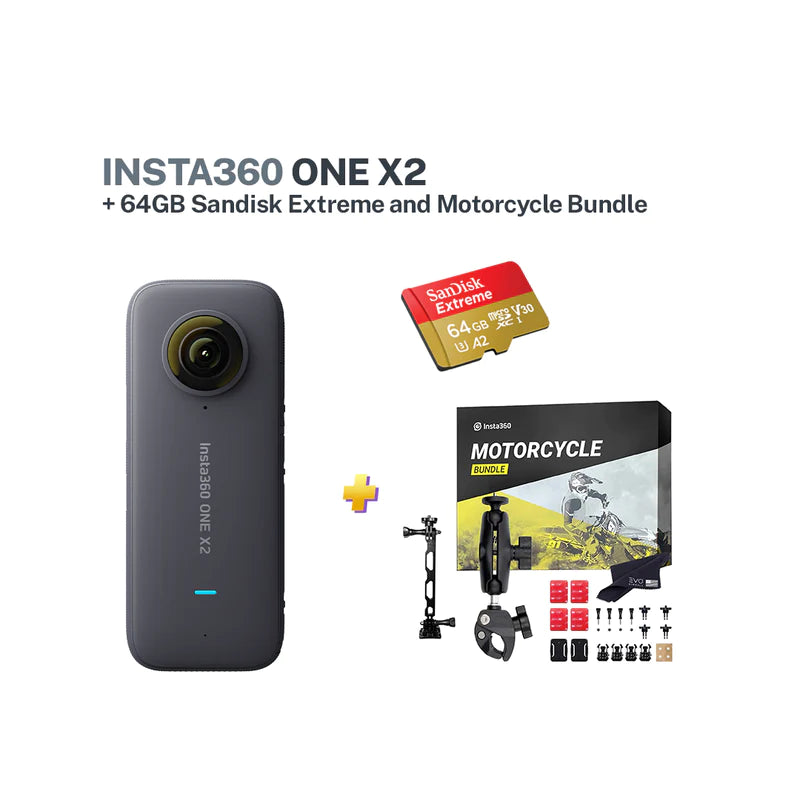Insta360 ONE X2 Action Camera with FREE SanDisk Extreme 64GB Micro SD