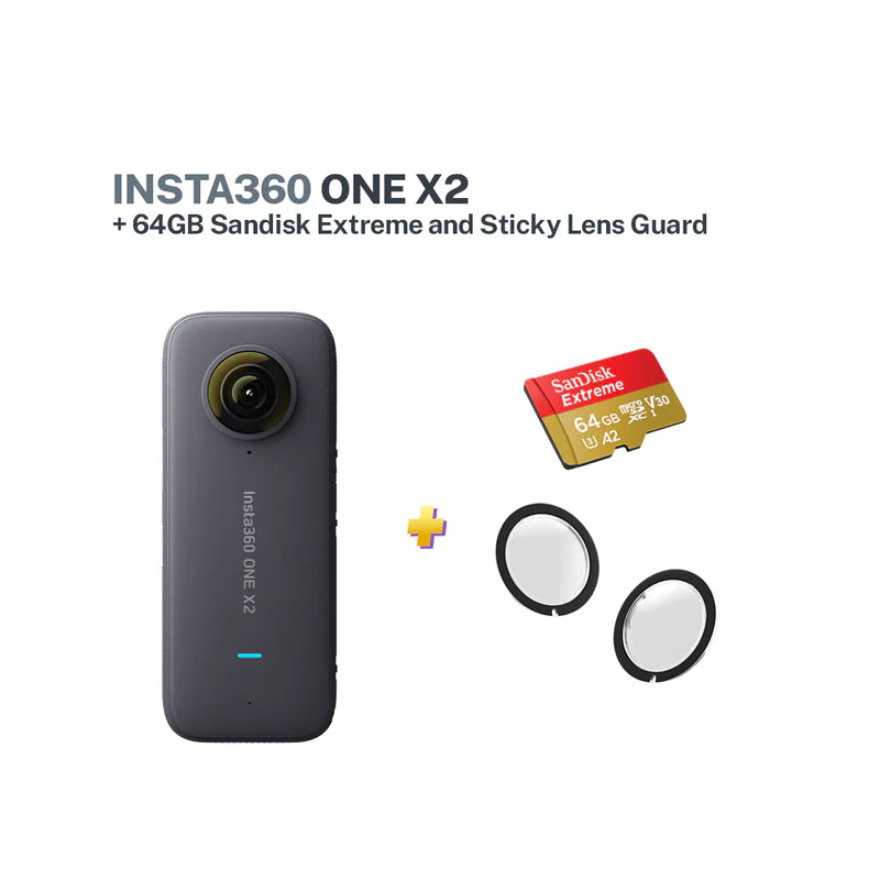 Insta360 ONE X2 Action Camera with FREE SanDisk Extreme 64GB Micro SD