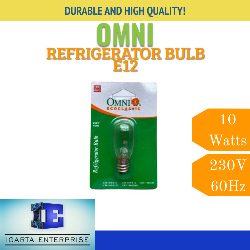 Omni Refrigerator and Himalayan Lamp Bulb E12, E14, E27