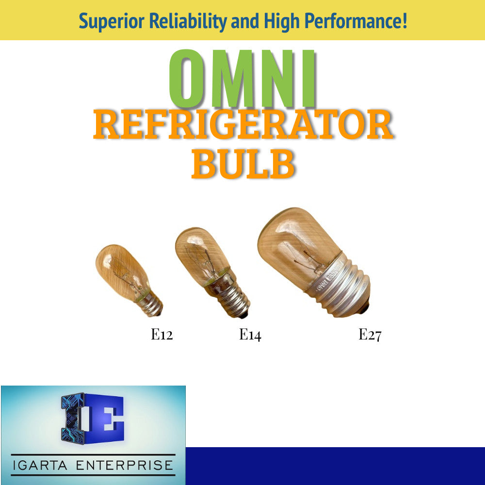 Omni Refrigerator and Himalayan Lamp Bulb E12, E14, E27