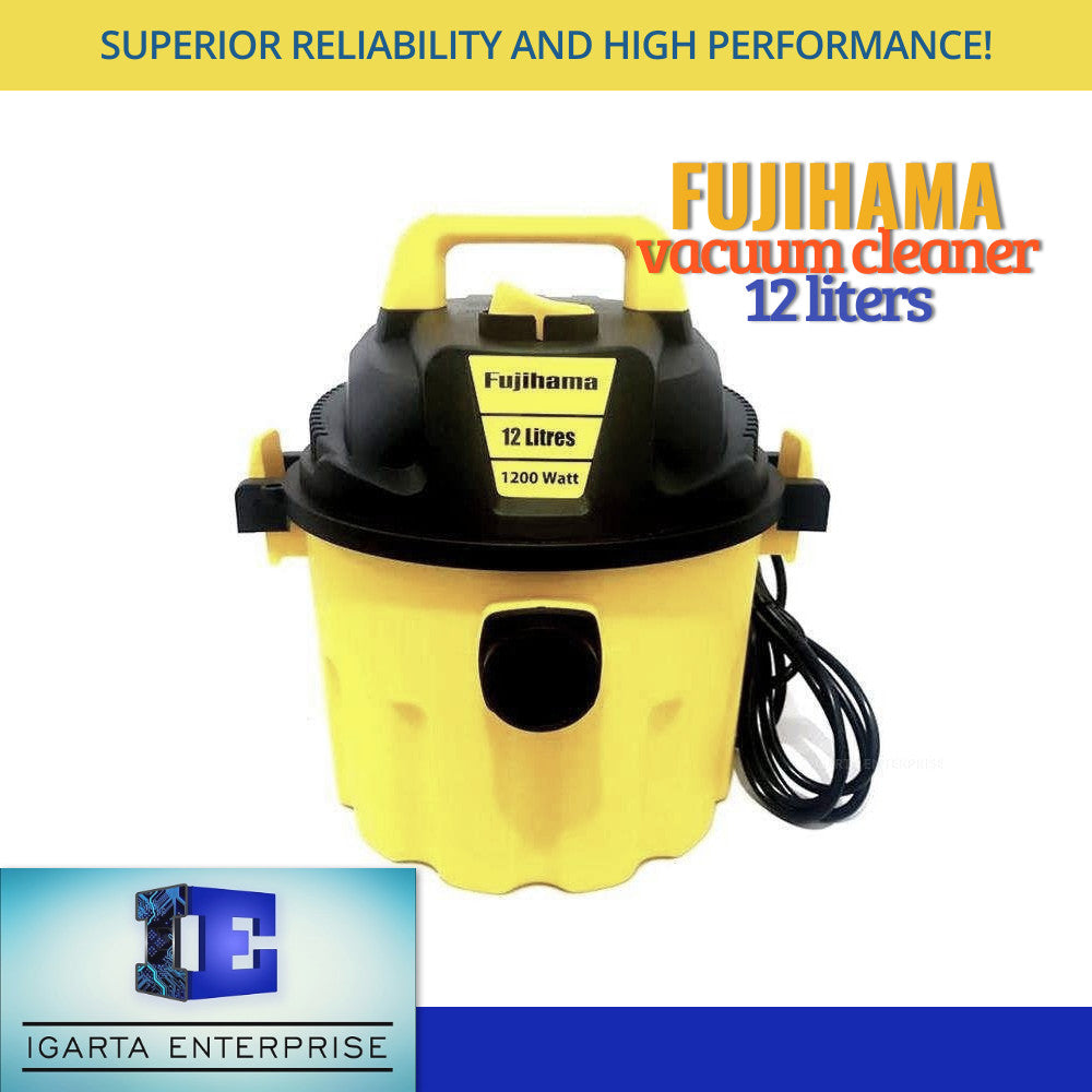 Fujihama 3-Gallon (12L) Vacuum Cleaner – 3-in-1 Wet, Dry, & Blower Function