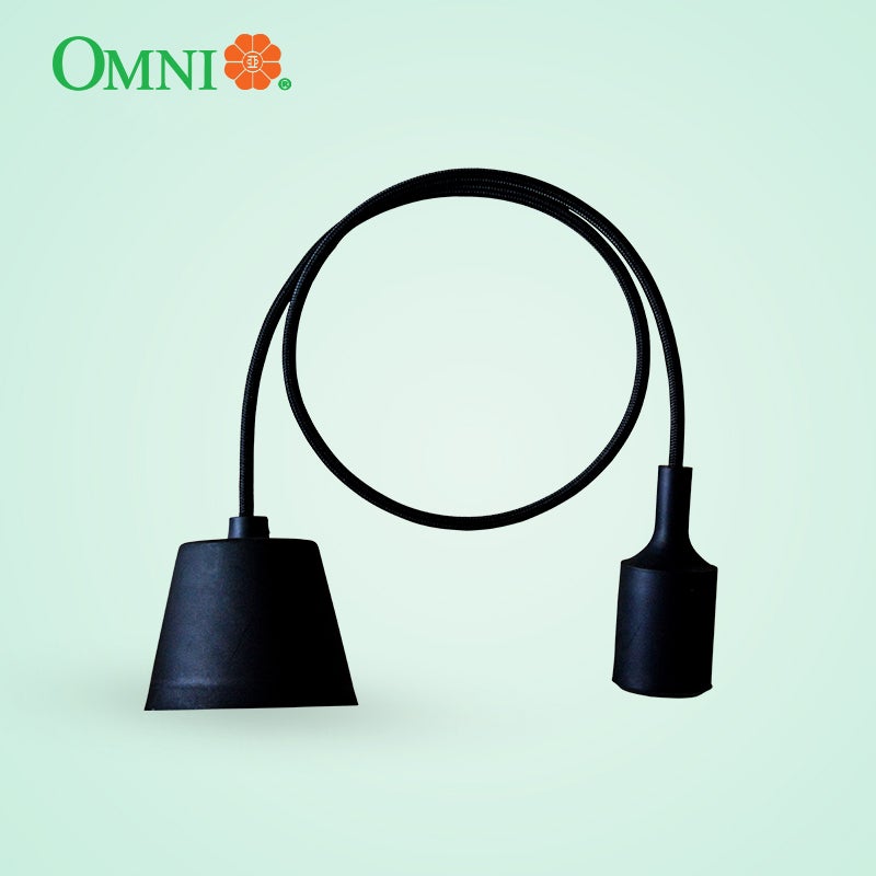 Ceiling Pendant Lighting Fixture E27 Black / White - E27-611W